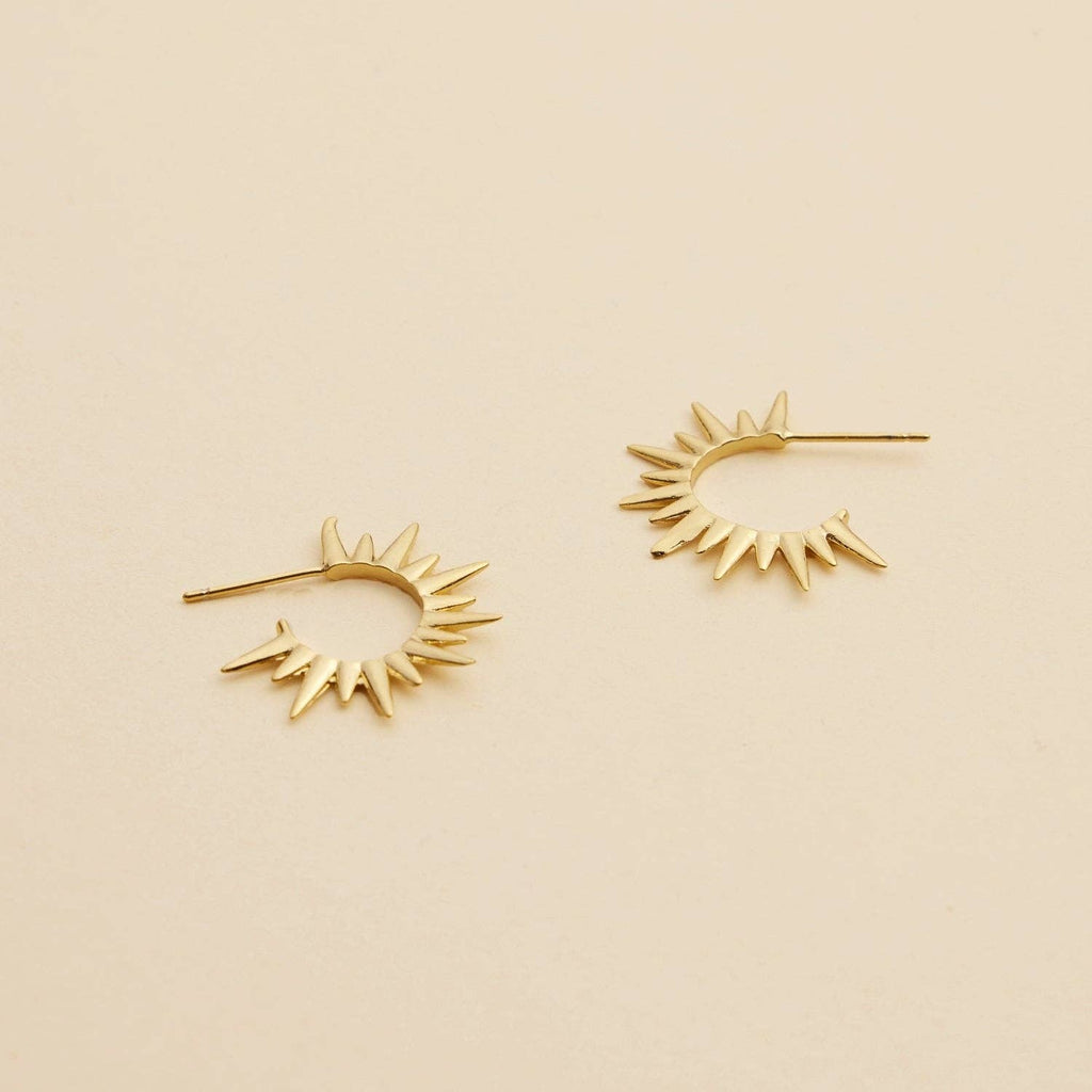 Rosa Sun Hoop Earrings