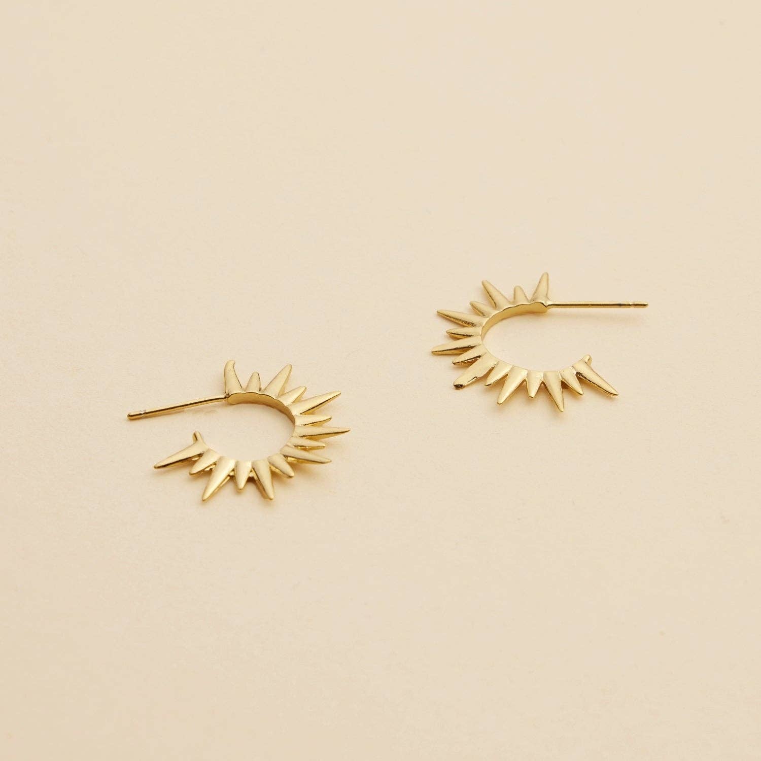 Rosa Sun Hoop Earrings