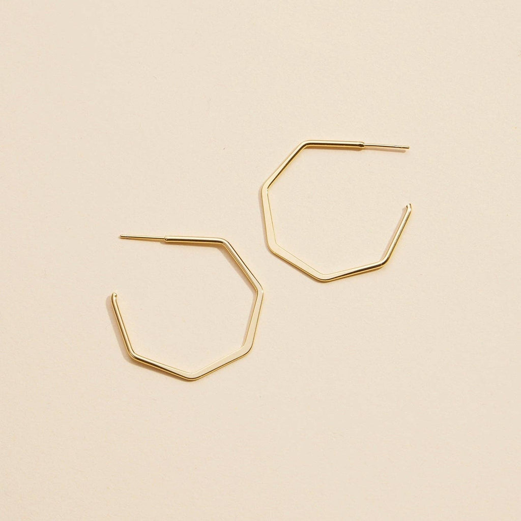 Madison Geometric Hoop Earrings