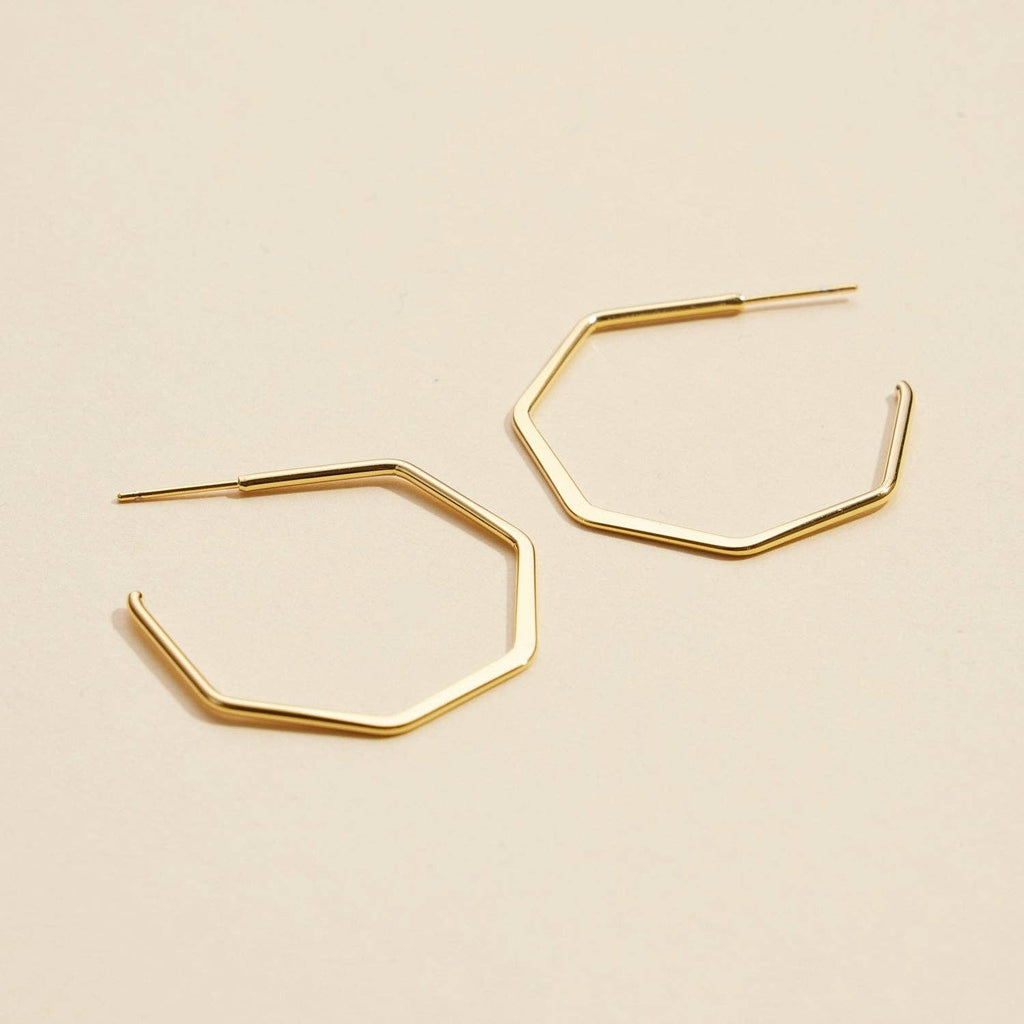 Madison Geometric Hoop Earrings