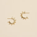 Rosa Sun Hoop Earrings