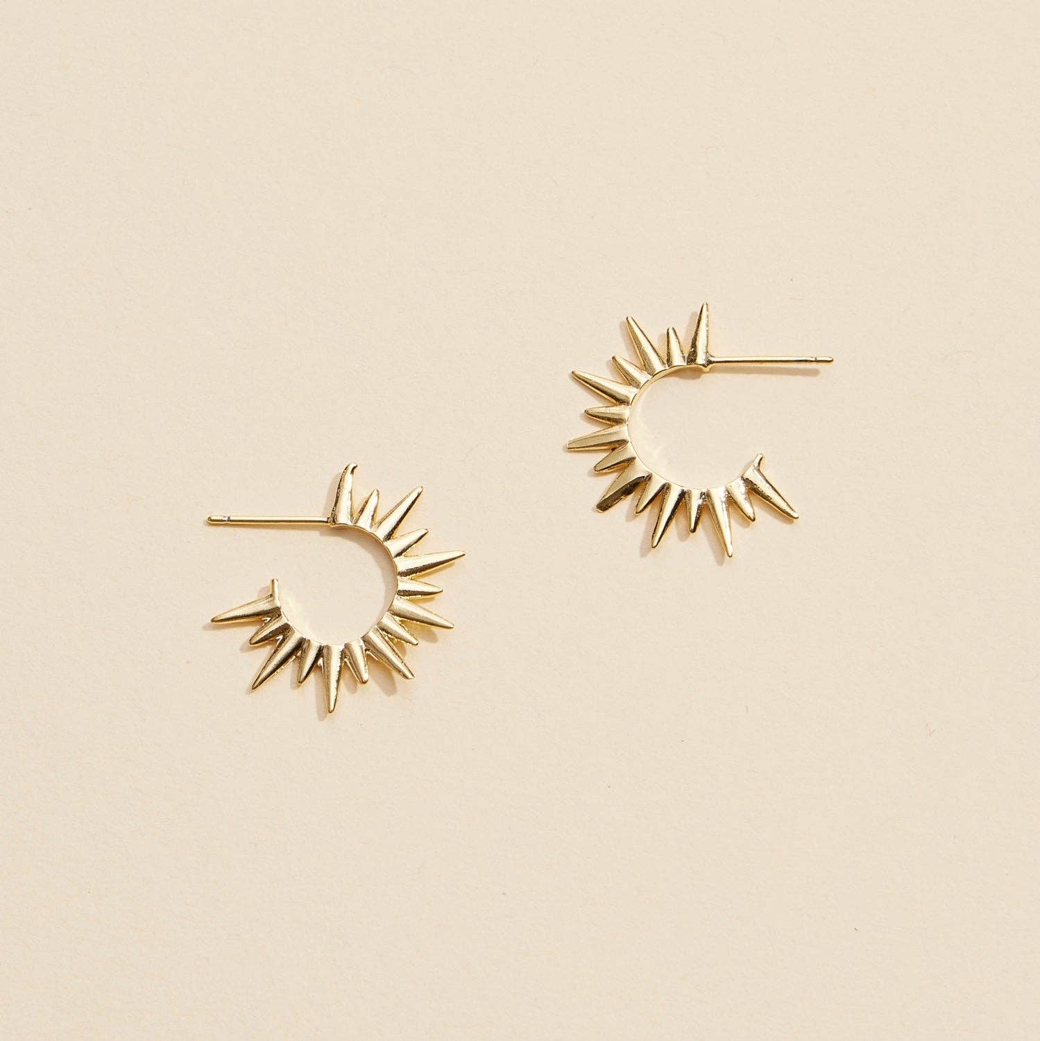 Rosa Sun Hoop Earrings