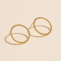 Piper Round Beaded Stud Earrings